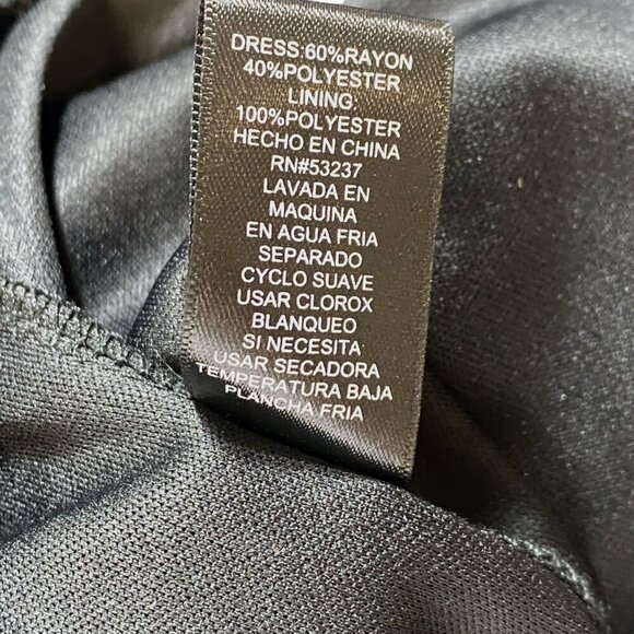 Mlle Gabrielle Maxi Dress Womens Sz L Black Sleeveless Jeweled Strappy Halter - Picture 12 of 12